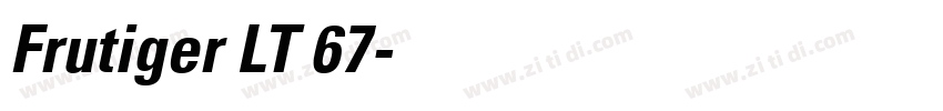 Frutiger LT 67字体转换
